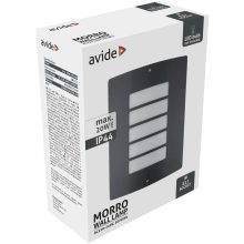 Avide kültéri fali lámpa Morro 1xE27 IP44 Antracit