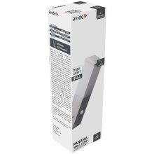 Avide kültéri fali lámpa Panama 1xE27 PIR IP44 Szatén Nikkel