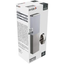 Avide kültéri fali lámpa Panama 1xE27 IP44 Szatén Nikkel