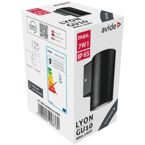 Avide kültéri fali lámpa Lyon 1xGU10 IP65