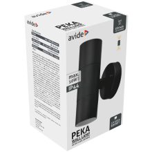 Avide kültéri fali lámpa Peka 2xGU10 IP44 Fekete
