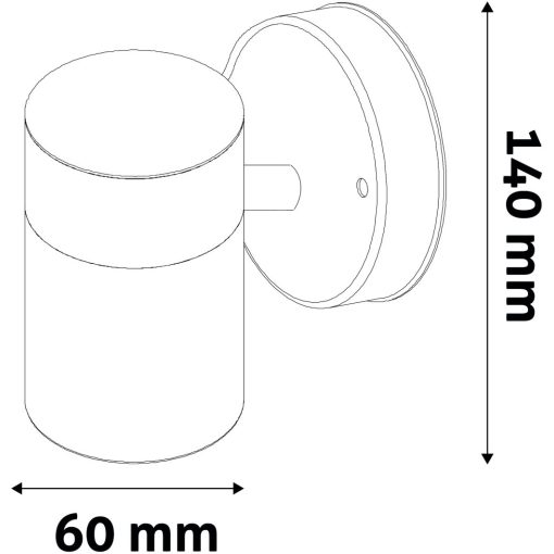 Avide kültéri fali lámpa Peka 1xGU10 IP44 Antracit