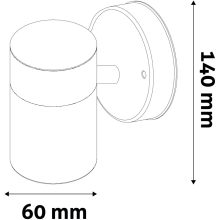 Avide kültéri fali lámpa Peka 1xGU10 IP44 Szatén Nikkel