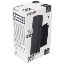 Avide kültéri fali lámpa Terra 2xGU10 IP44 Antracit