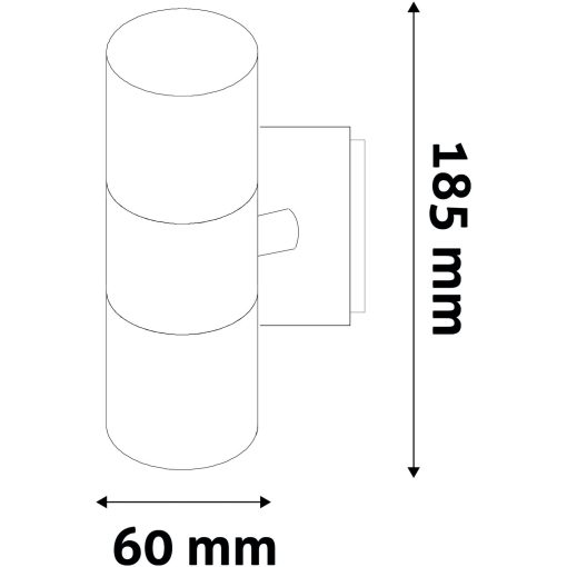 Avide kültéri fali lámpa Terra 2xGU10 IP44 fekete