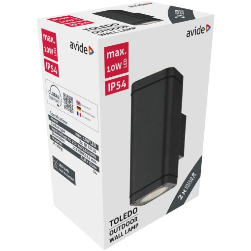 Avide kültéri fali lámpa Toledo 2xGU10 IP54
