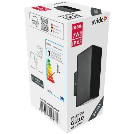 Avide kültéri fali lámpa Valencia 2xGU10 IP65