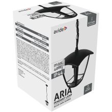 Avide Kültéri Függesztett Lámpa Aria 1050mm 1xE27 Fekete IP44