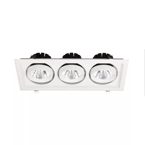 Avide LED Downlight Sein Négyzetes 3x30W IP20 8400lm 20° NW 4000K