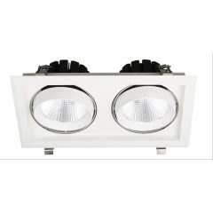   Avide LED Downlight Sein Négyzetes 2x30W IP20 5600lm 20° WW 3000K