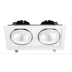   Avide LED Downlight Sein Négyzetes 2x30W IP20 5600lm 36° WW 3000K
