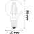 Avide LED White Filament Mini Globe 6.5W E14 NW 4000K