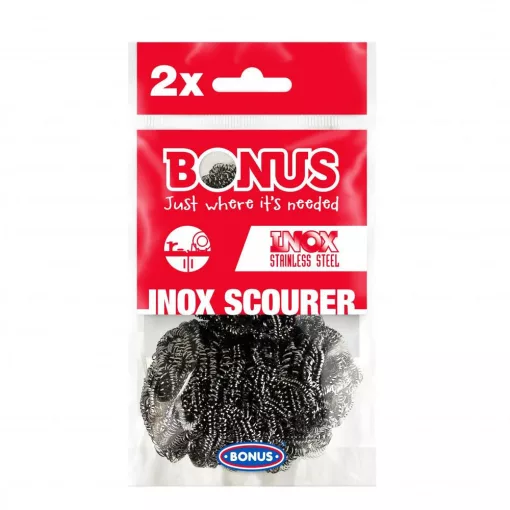 Bonus Inox spirál fém súroló, fémdörzsi 2 darabos