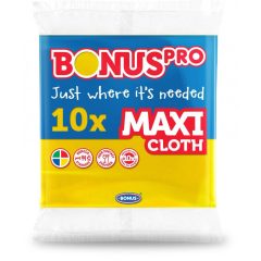   Bonus PRO MAXI általános törlőkendő sárga 38x40cm 10 darabos