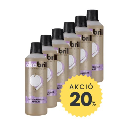 ÖkoBrill® ÖKO Gépi Mosogatószer és Öblítő Maxi csomag (6db)