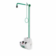   B-Safety ClassicLine biztonsági zuhanykombináció testzuhannyal, szem- és arcmosó egységgel, gyűjtőtállal és fedéllel, falra szerelhető