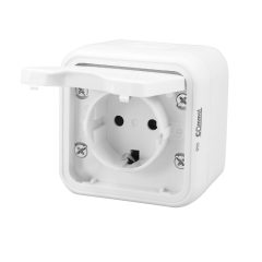   Commel falon kívüli 2P+F dugalj Fehér csatlakozóaljzat IP55
