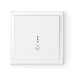   Commel Adria nyomó kapcsoló jelzőfénnyel N101 süllyesztett fehér  