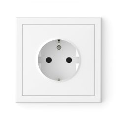   Commel Adria Schuko csatlakozóaljzat dugalj, rugós bekötés, süllyesztett fehér  