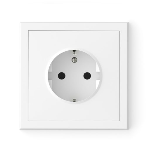 Commel Adria Schuko csatlakozóaljzat dugalj, rugós bekötés, süllyesztett fehér  