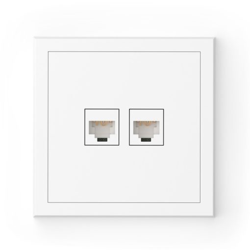 Commel Adria csatlakozóaljzat RJ45, CAT6 süllyesztett fehér  