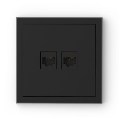 Commel Adria csatlakozóaljzat RJ45, CAT6 süllyesztett fekete