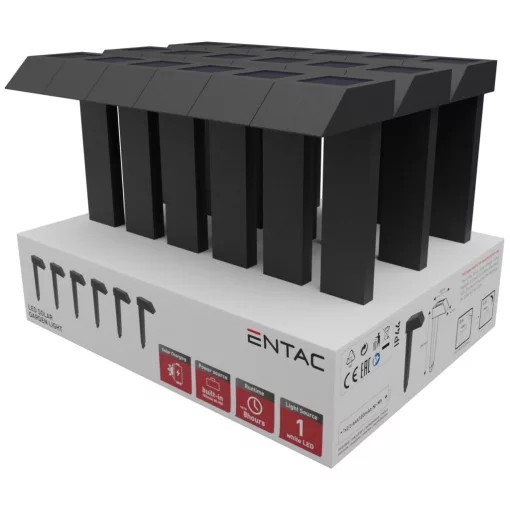 Entac Kerti Szolár Lámpa 295mm Műanyag Lefelé Világító 1 LED