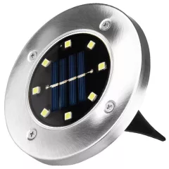   Entac Kerti Szolár Lámpa 100mm Műanyag 8 LED taposólámpa 