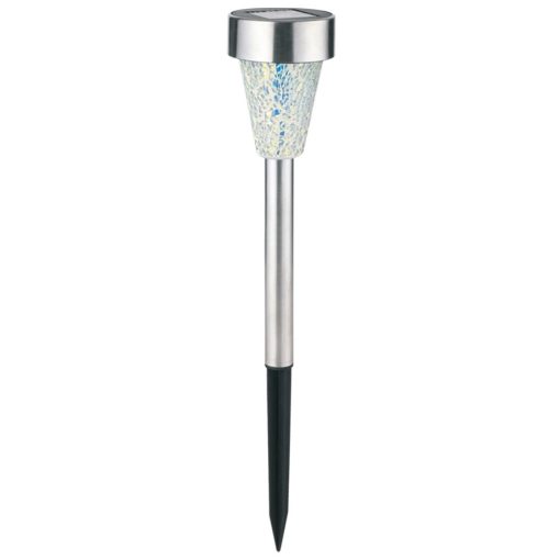 Entac Kerti Szolár Lámpa 400mm Rozsdamentes acél Mozaik Üveg 1 LED RGB 12/kínáló