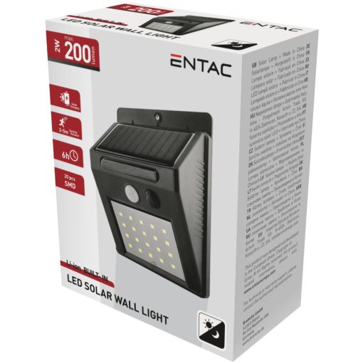 Entac Napelemes Műanyag Lámpa 2W SMD