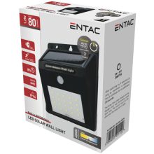 Entac Napelemes Műanyag Lámpa 1.2W SMD 3 mód PIR