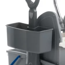 FILMOP ONEFRED - műanyag gurulós kocsi műanyag fogantyúval, préssel- és MOP  tartóval 2x15 l