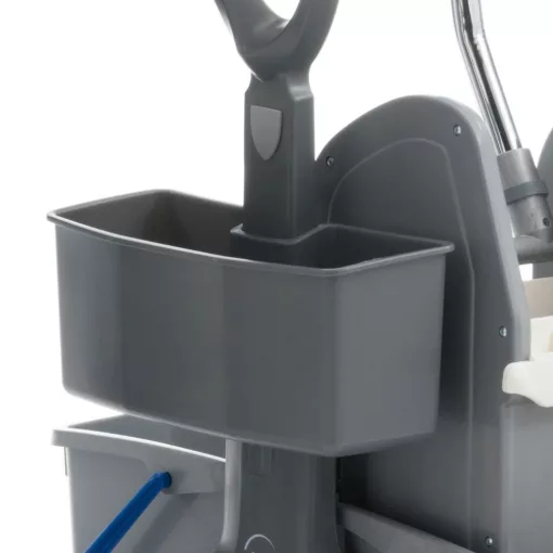 FILMOP ONEFRED - műanyag gurulós kocsi műanyag fogantyúval, préssel- és MOP  tartóval 2x15 l