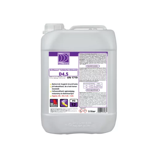 Brilliance® Felületfertőtlenítő D4,5 - 5 liter
