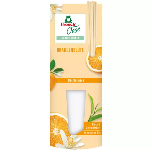 Frosch oase pálcikás légfrissítő narancs 90ml utántöltő