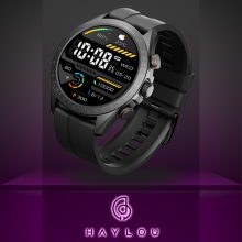 Haylou Xiaomi Solar Pro okosóra, Amoled 1,43", barna