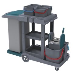   Herkules Classic Takarító kocsi műanyag, 2x18l-es + 4x5L-es vödörrel