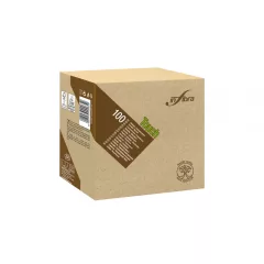   Infibra Szalvéta Madre Terra 2 rétegű 33x33cm barna 100% eco