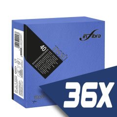   Infibra Szalvéta 38x38cm Sötétkék 2 réteg 40 lap/csomag (36 csomag)