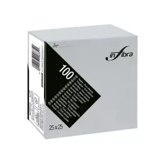 Infibra Szalvéta 25x25cm szürke  2 réteg 100 lap/csomag 