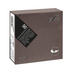   Infibra Szalvéta 33x33cm csokoládébarna 2 réteg 50 lap/csomag 