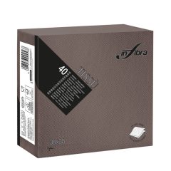   Infibra Szalvéta 38x38cm Csokoládébarna 2 réteg 40 lap/csomag 
