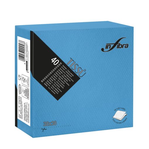 Infibra Szalvéta 38x38cm Türkiz 2 réteg 40 lap/csomag 