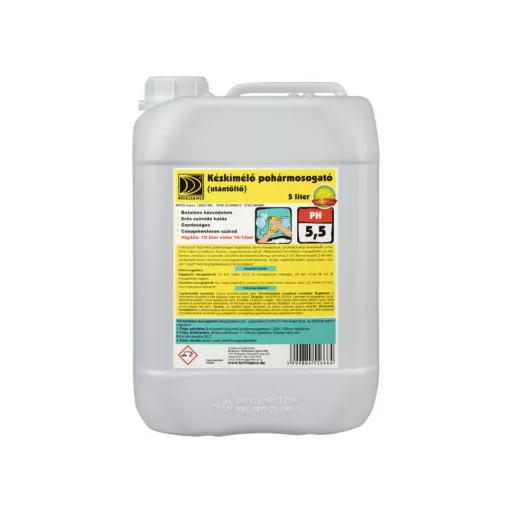 Brilliance® Kézkímélő pohármosogató (utántöltő) 5 liter