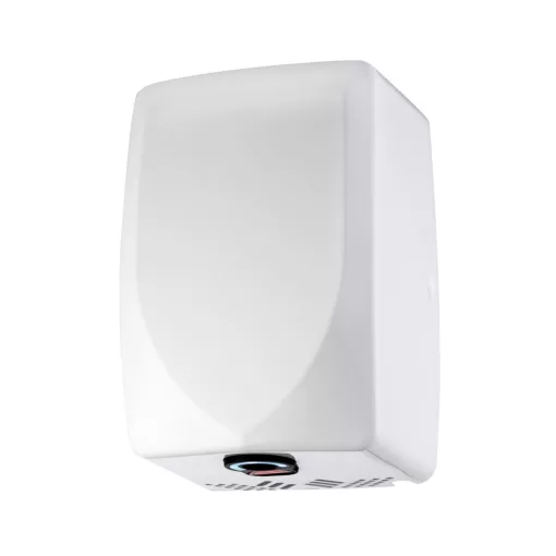Kézszárító Mini, fehér, rozsdamentes acél 1350W
