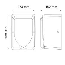 Kézszárító Mini, fehér, rozsdamentes acél 1350W
