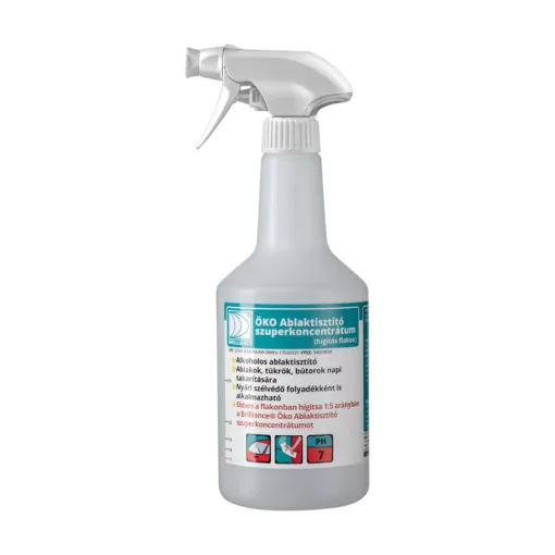 Brilliance® ÖKO Ablaktisztító szuperkoncentrátum hígító flakon szórófejjel 750ml (üres)