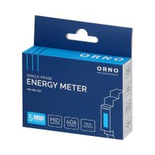 Orno egyfázisú digitális fogyasztásmérő sínre szerelhető 40A