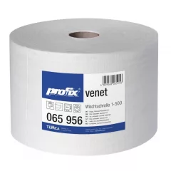   PROFIX Venet fehér ipari törlőkedő, 1 rétegű, fehér, 500 lap/tekercs, 1 tekercs/zsugor