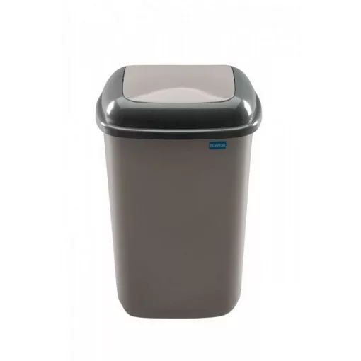 Plafor Quatro rugós  billenőfedeles szemetes 12L Mocca